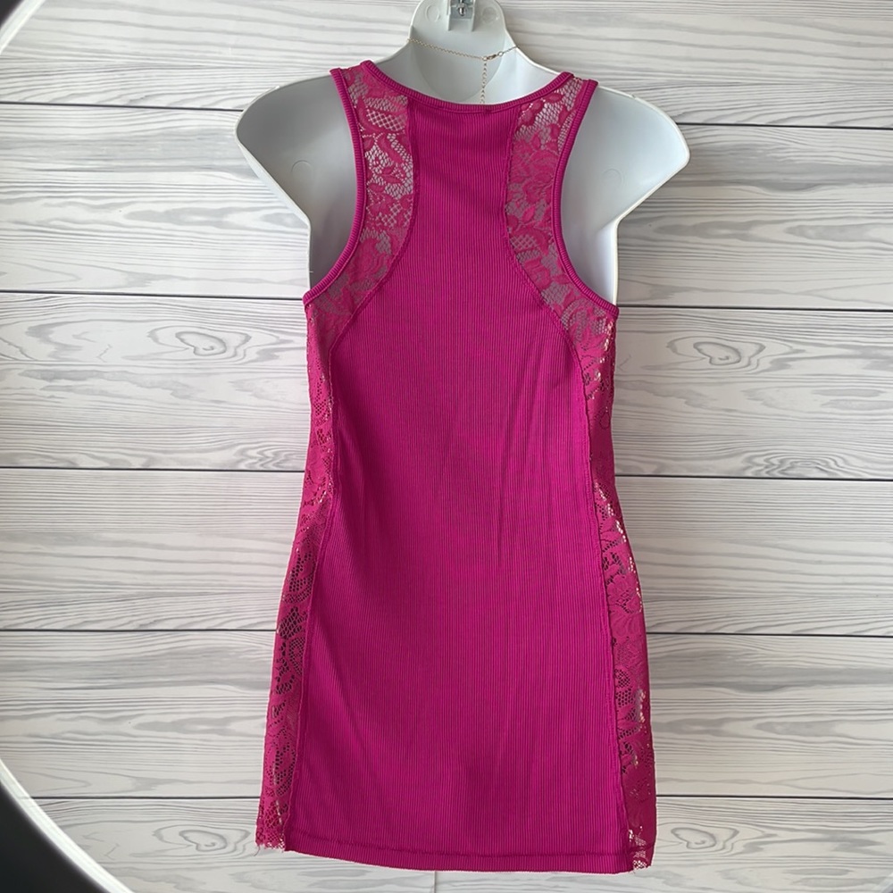 Bebe Lace & Rhinestone Racerback‎ Tank - Picture 2 of 6